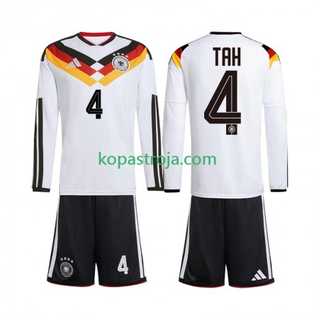 Billiga Fotbollströjor Tyskland Jonathan Tah 4 Barn Hemma tröja WM 2026 Långärmad